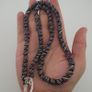 Vintage African MultiColor Stripe Black 7.4mm - 7.6mm Glass Beads Strand Image 5