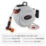 Retractable Hose Reel Water Hose Reel 25m by 1.3cm 180 Swivel Wall Mounted Image 5