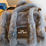 Fur grey handbag Image 2