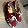 VANS authentic red shoes UK 10 Image 2