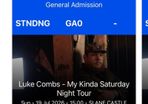 2 Luke Combs tickets-19th July