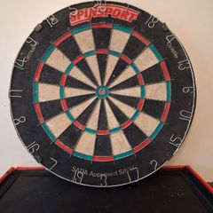 Dartboard and Chalkboard