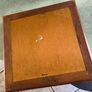 Vintage French Wood and Ceramic Tile Trivet, Floral Ceramic Hot Pot Stand Image 5