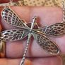 Dragon-fly sterling silver necklace Image 2