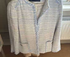 chanel style zara blazer