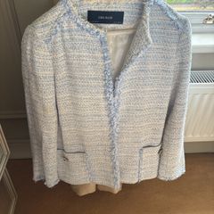 chanel style zara blazer