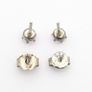 925 Silver Cubic Zirconia Sparkle Stud Earrings Image 3