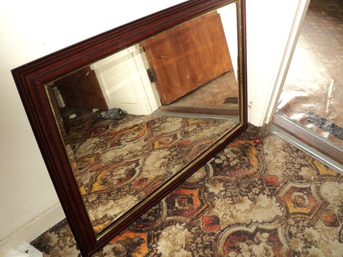 Large Mahogany  Wall Mirror
