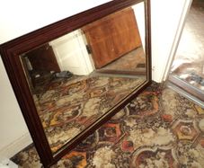 Large Mahogany  Wall Mirror