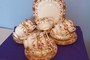 21 piece ARKLOW  Fine BONE CHINA Tea Set.  " Royal Linden "