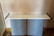 IKEA Ekby Jarpen Wall Shelf x 2, White, Aluminium 120x28 cm