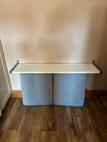 IKEA Ekby Jarpen Wall Shelf x 2, White, Aluminium 120x28 cm