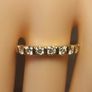 14kt Gold Filled Moissanite Band Ring Image 6