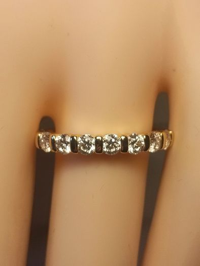 14kt Gold Filled Moissanite Band Ring