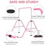 Junior Training Kip Bar Gymnastics Equipment for Home,Adjustable Height Folding Horizontal Bar with Gymnastic Rings for Kid Image 4