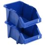 50 pcs Stackable Storage Bins 200x300x130 mm Blue Image 4