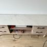 Solid wood tv stand with marble top, and Wardrobe Image 6