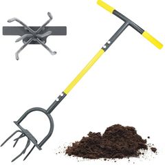 Garden Twist Tiller Manual, Garden Twist Cultivator with Steel Shaft, Durable Garden Claw Cultivator, Ideal Gardening Hand Twist Tiller Tool
