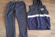 McKenzie grey gilet and tracksuit bottoms age 12 - 13