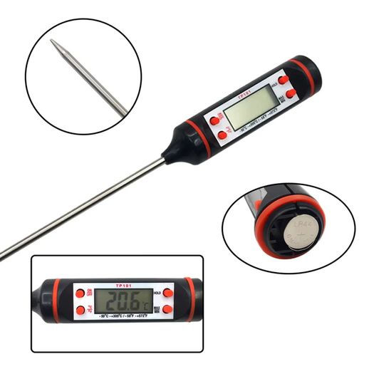 Kitchen Food Baking Digital Thermometer New Meat Thermometer Electronic Probe Type Digital Display Liquid Grill Thermometer