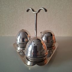 EPNS  Silver Cruet Set on Tray
