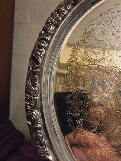 Etched Sheffield Plate