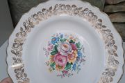 J &amp; G Meakin plate with 22k gold