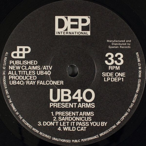 UB40  Present Arms LP +12"
