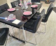 Dinning Table Black High Gloss