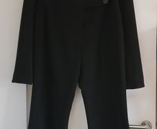 Black trousers suit.