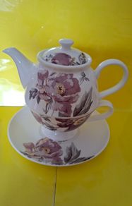 Laura Ashley Bone China (Teapot Cup & Saucer)