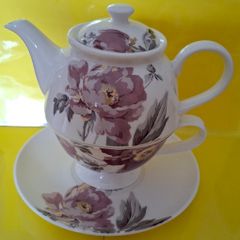 Laura Ashley Bone China (Teapot Cup & Saucer)