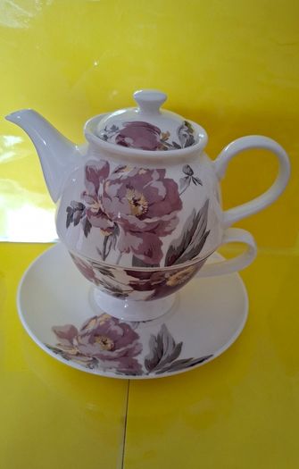 Laura Ashley Bone China (Teapot Cup & Saucer)