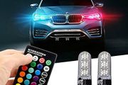 T10 W5w 194 168 5050 Festoon Dome Light Wedge Side Led SilicaGel LED Remote Controller Lamp RGB Bulbs Width Indicator