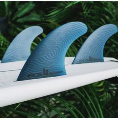 FCS II Large Performer Neo Glass Thruster Surfboard Fins - Pacific Mango