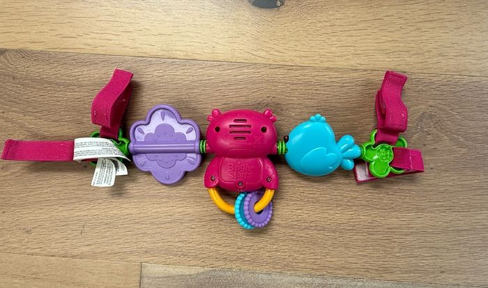 Bright Starts Busy Birdies Carrier Toy Bar Musical Take-Along Toy with Lights