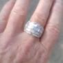 Stunning Mother Of Pearl Sterling Silver Ring Image 10