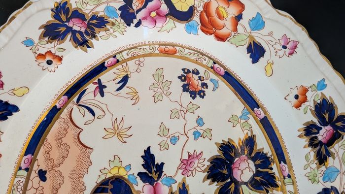 Vintage Mason's Ironstone Mandarin Oval Platter / Large Serving Dish