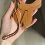 Handmade leather bag charm Image 4