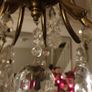 Old Brass&Cut Glass Chandelier Image 10