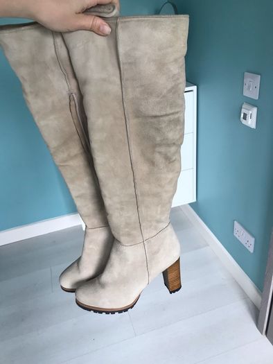 Ugg-style high heel boots, size 5 worn twice