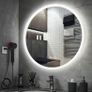 LED Bathroom Mirror Bluetooth Antifog Dual LED Round 60cm Bright Makeup Light Image 7