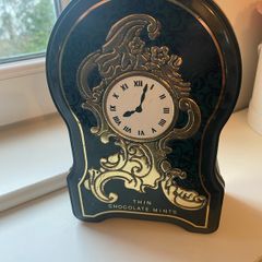 Vintage After Eight Chocolate Clock Shape Tin Box