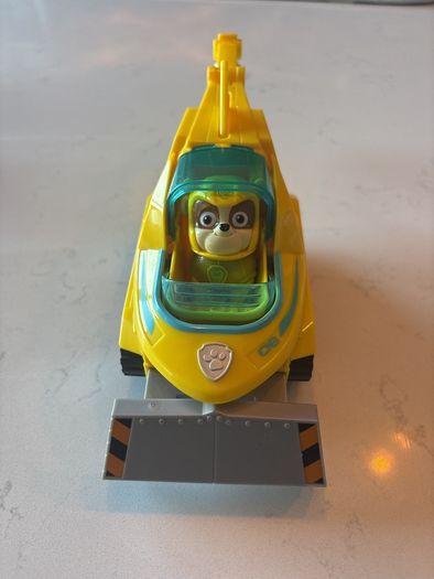 Paw Patrol Rubble Aqua Pup and Vehicle