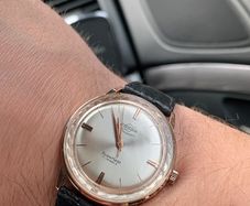 Really rare Enicar Supertest rose gold