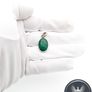 Vintage 925 Sterling Silver & Malachite Pendant Image 8