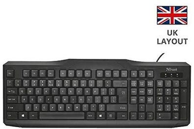 Trust Classicline Spill Resistant Keyboard (Brand New)