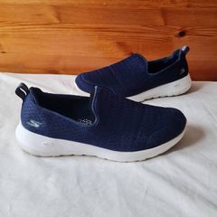 skechers gen 5 slip ons Size 4 eu 37 blue canvas in good condition