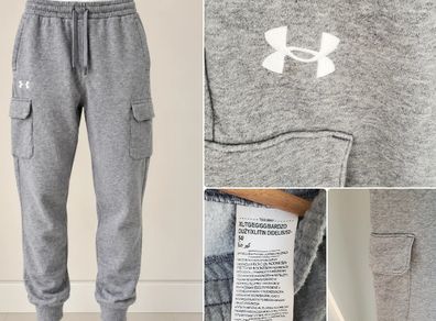 Under Armour Rival Fleece Cargo Joggers Grey XL Mens