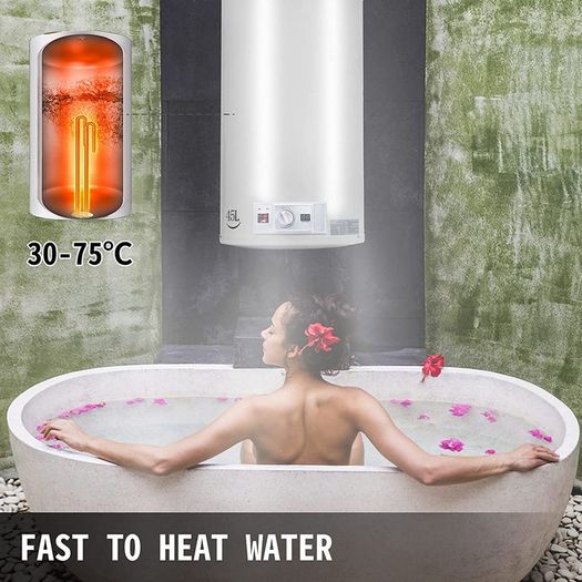 Electric Hot Water Tank 2 kW, Water Heater 45 L, Temperature Adjustment